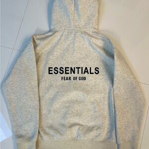 Essentials Oatmeal Hoodie Fear Of God